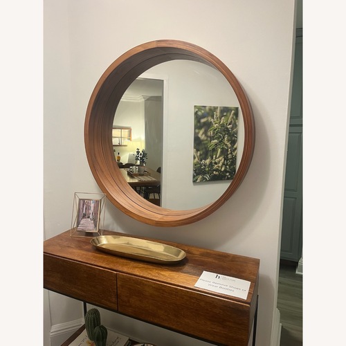 Used Room & Board Brown Wood Wall Mirror for sale on AptDeco