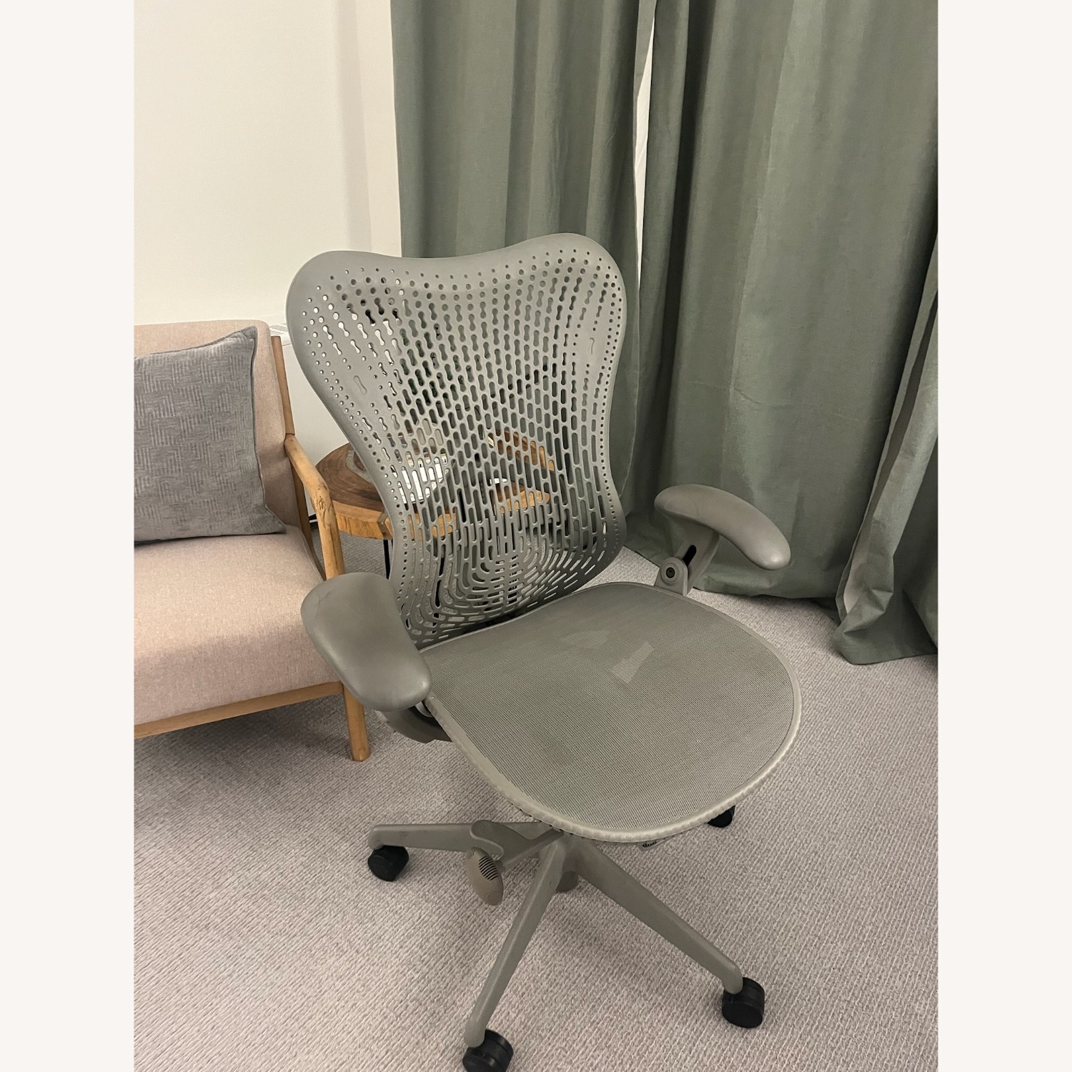 Herman Miller Mirra Chair, Light Gray - image-1