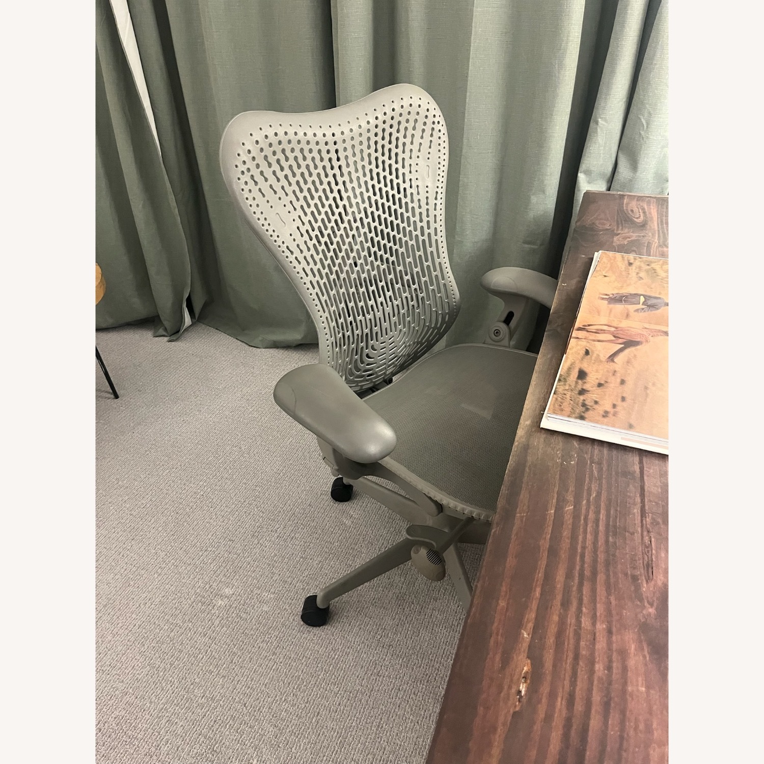 Herman Miller Mirra Chair, Light Gray - image-4