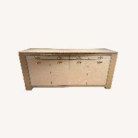 Custom Linen Wrapped Sideboard