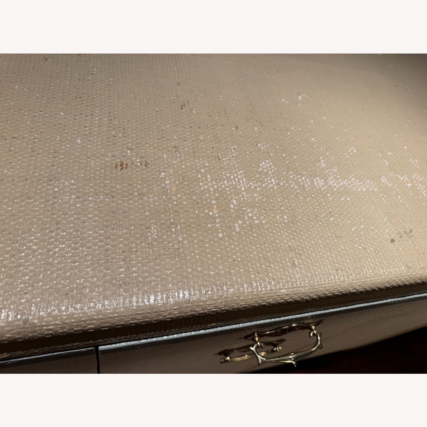 Custom Linen Wrapped Sideboard - image-4