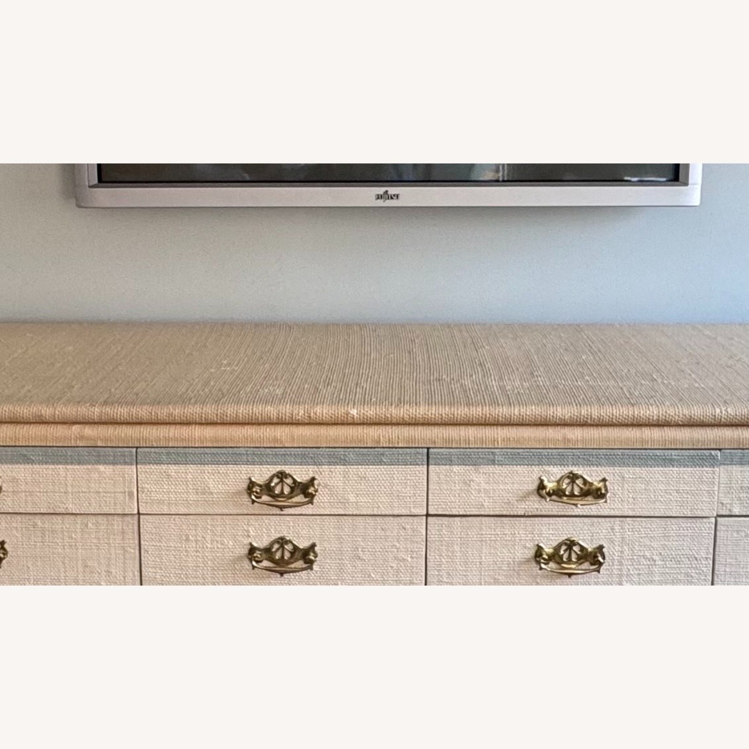 Custom Linen Wrapped Sideboard - image-6