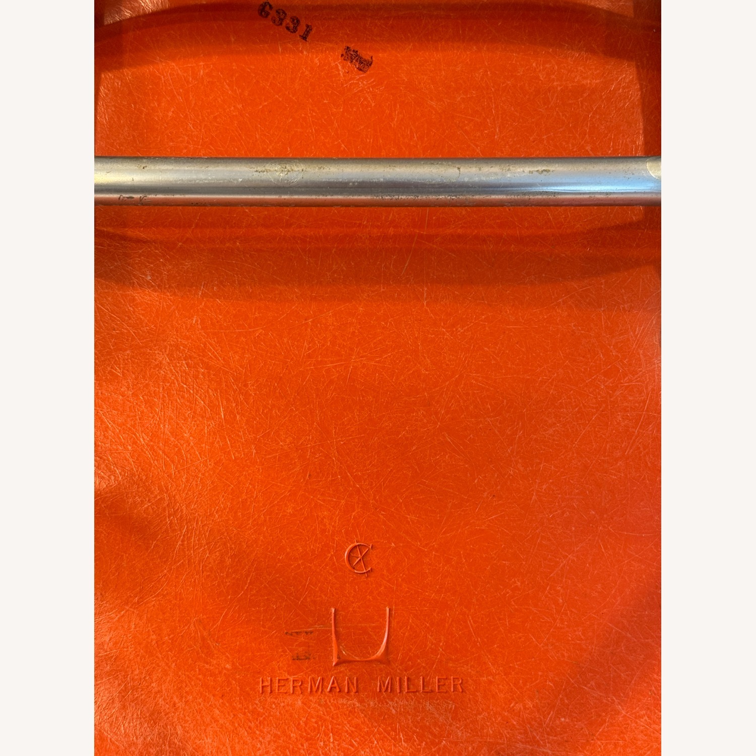 Herman Miller Orange Dining Chairs - image-8