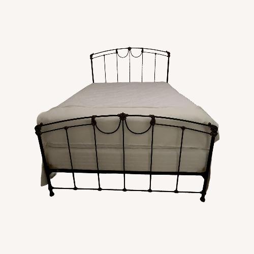 Used Lady Jane Queen Iron Bed for sale on AptDeco