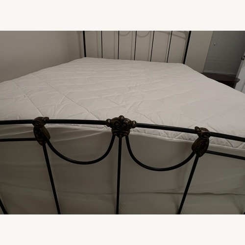 Used Lady Jane Queen Iron Bed for sale on AptDeco