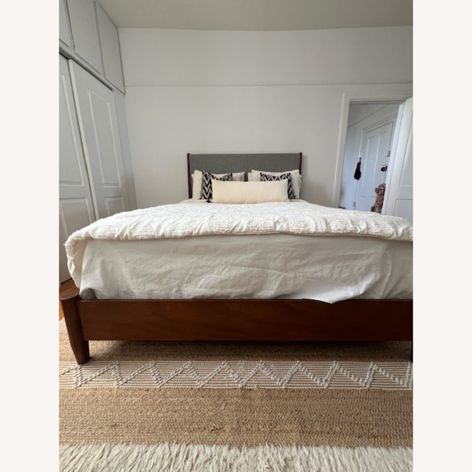 Wayfair Williams Upholstered Wood Panel Queen Bed - image-4