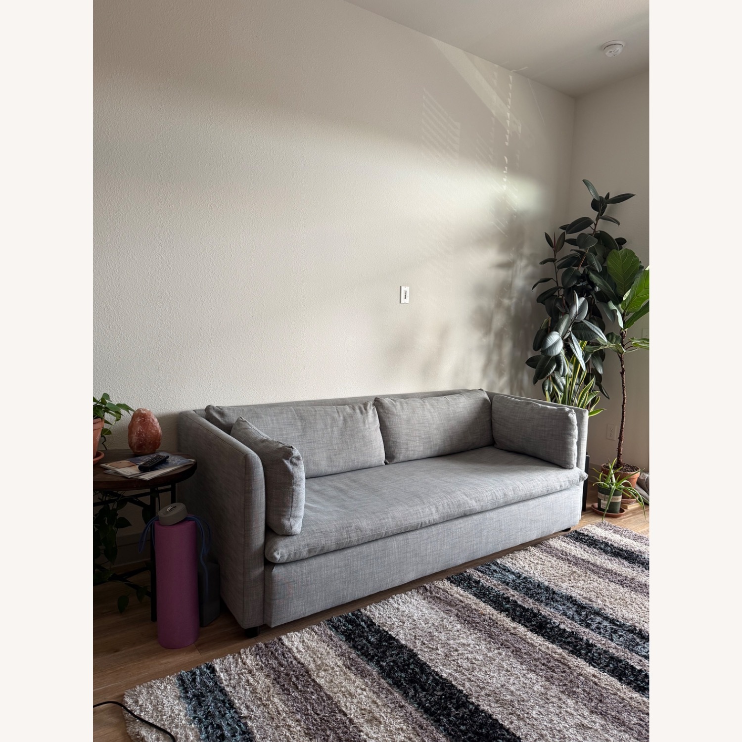 West Elm Shelter Light Gray Fabric Sleeper Sofa - image-7