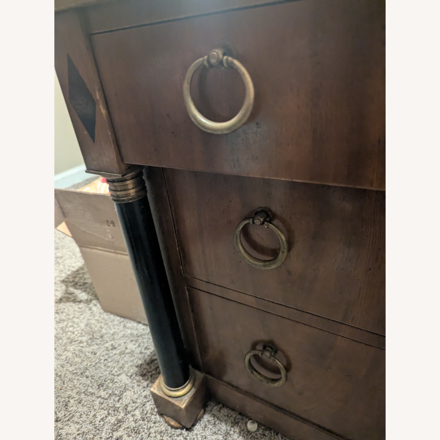 Baker Furniture Dark Brown Wood Dresser - image-2