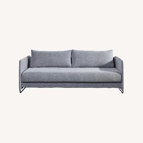 Used CB2 Tandom Microgrid Sleeper Sofa Sleeper Sofa for sale on AptDeco