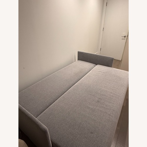 Used CB2 Tandom Microgrid Sleeper Sofa Sleeper Sofa for sale on AptDeco