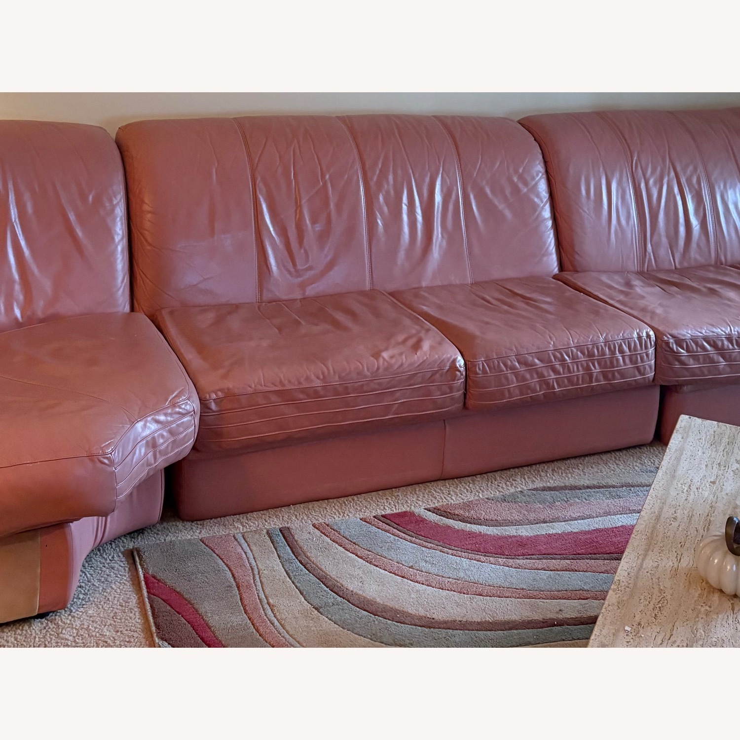 Leather 3+ Piece Sectional - image-0