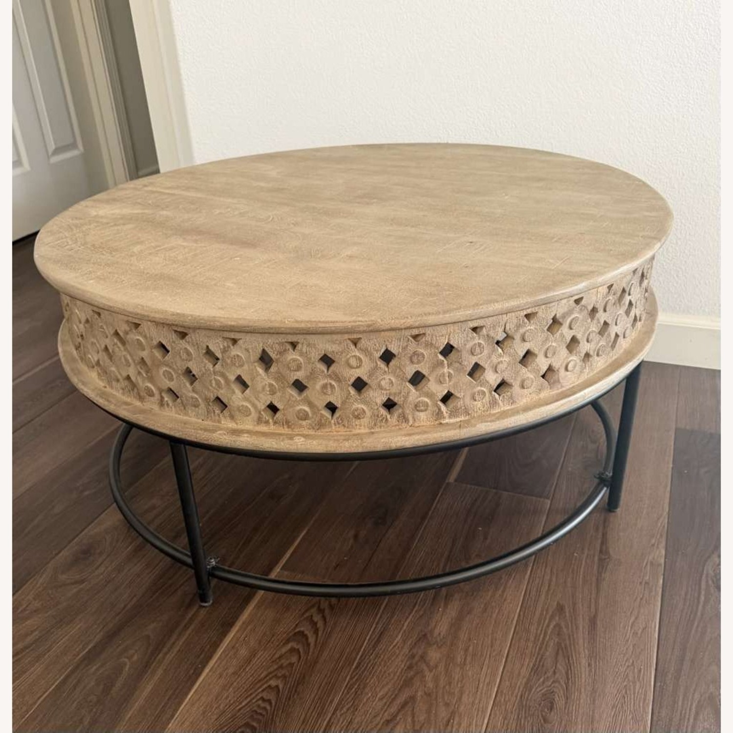 Ashley Furniture Natural Wood Coffee Table - image-0