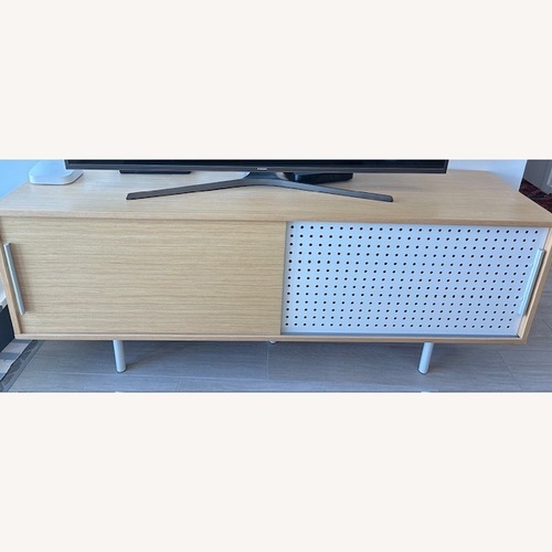 Used CB2 Retro Grid designed by Mash Studios Media Storage for sale on AptDeco