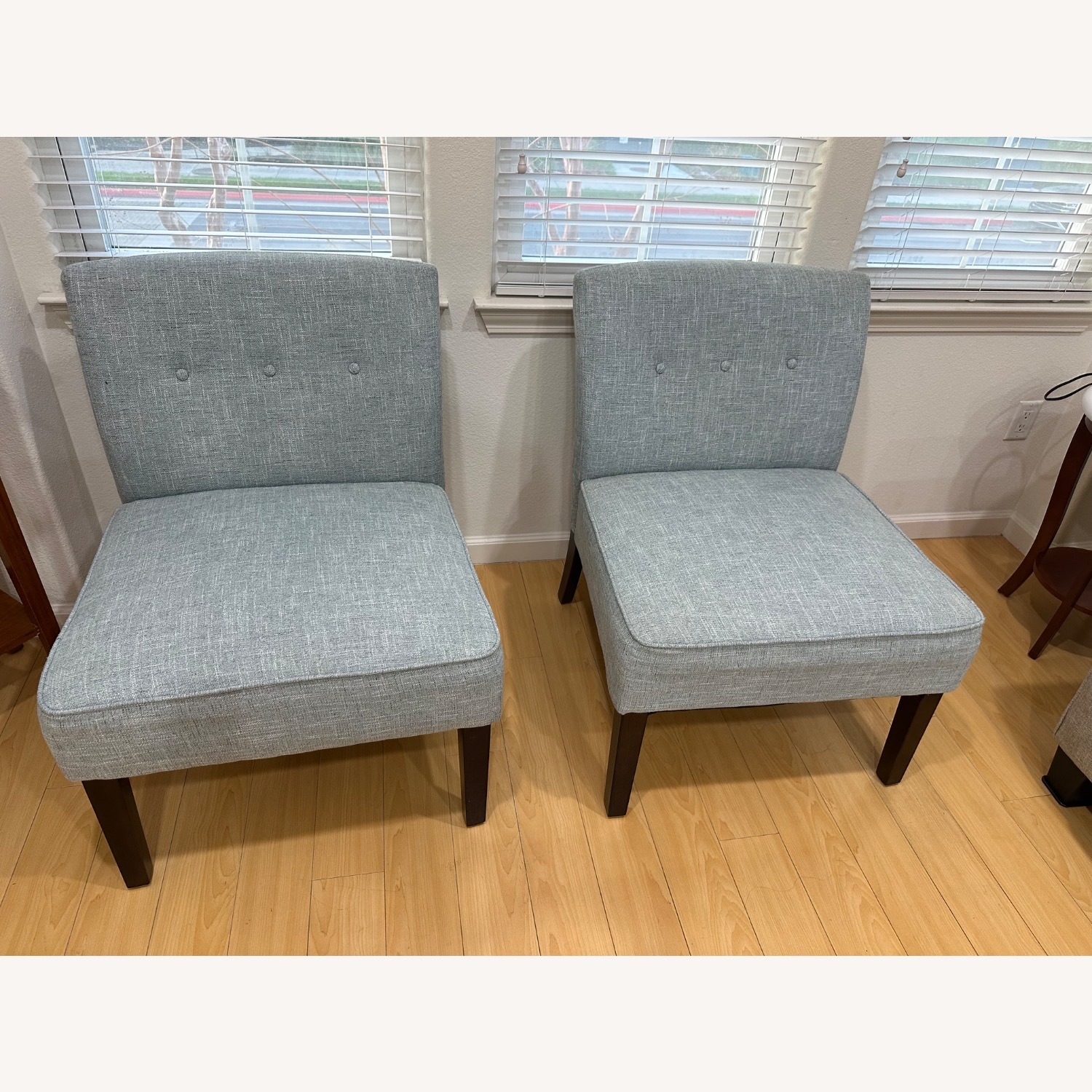 Living Spaces Rosie Blue Accent Chairs - image-3