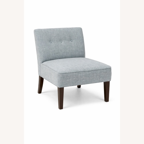Used Living Spaces Rosie Blue Accent Chairs for sale on AptDeco