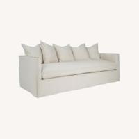 Jeffan International WhiteA Fabric 3+ Seater Sofa