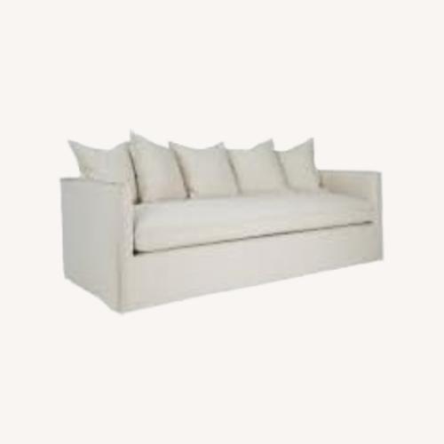 Used Jeffan International WhiteA Fabric 3+ Seater Sofa for sale on AptDeco