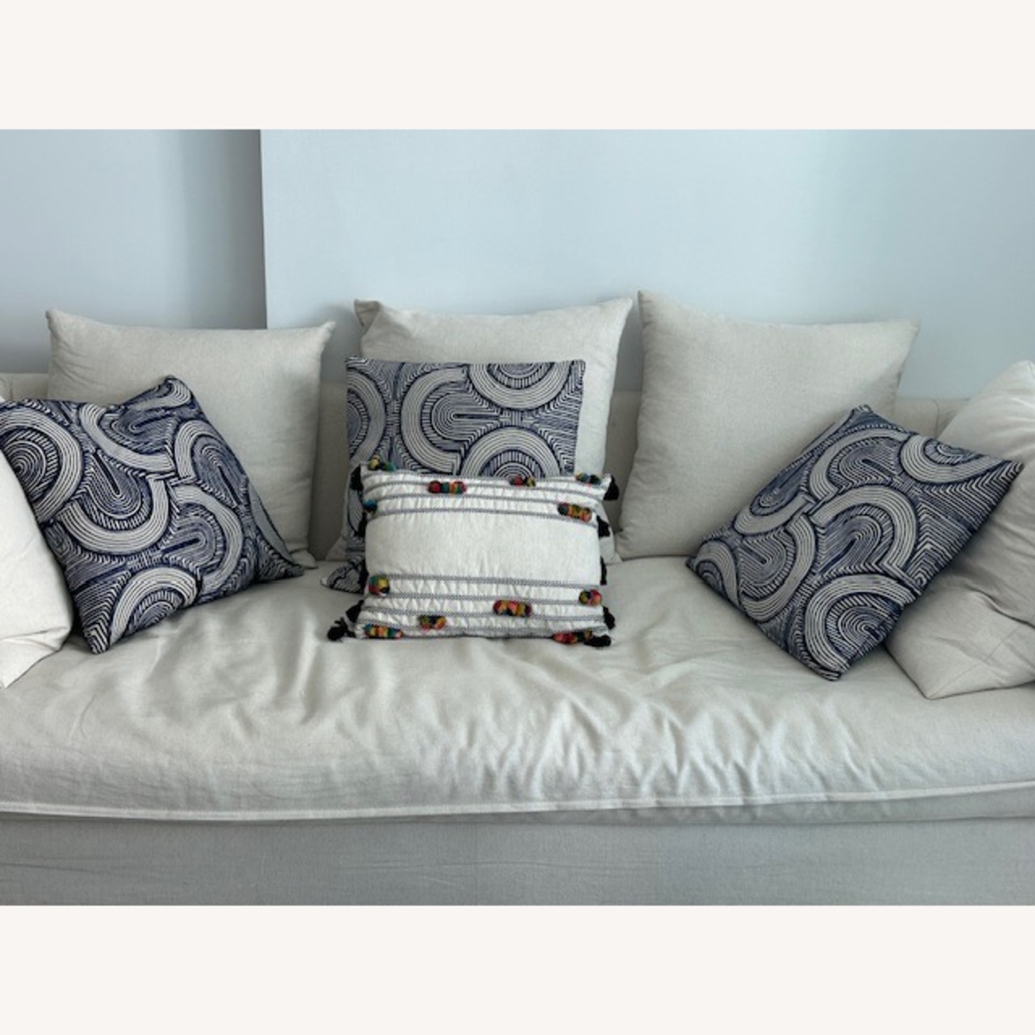 Jeffan International WhiteA Fabric 3+ Seater Sofa - image-2