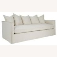 Jeffan International WhiteA Fabric 3+ Seater Sofa