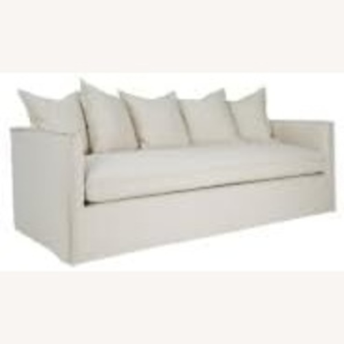 Used Jeffan International WhiteA Fabric 3+ Seater Sofa for sale on AptDeco