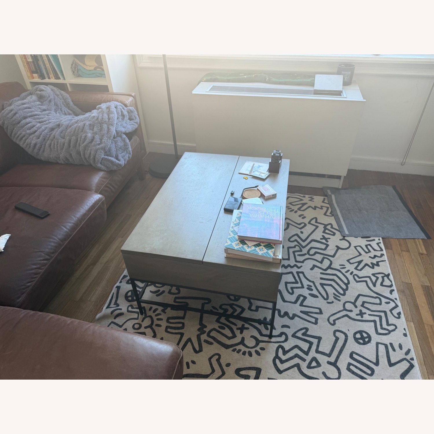 West Elm Industrial Storage Pop-Up Coffee Table - image-4