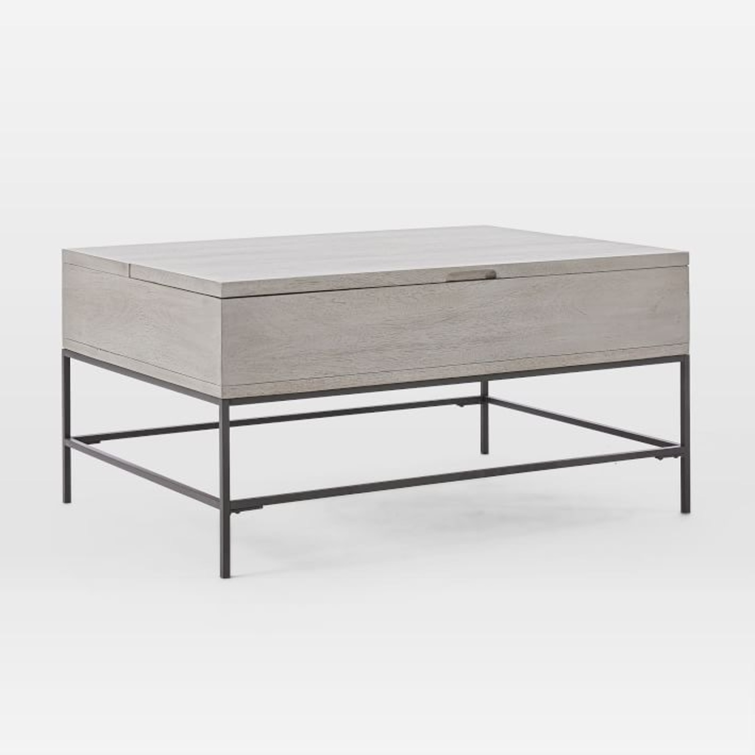 West Elm Industrial Storage Pop-Up Coffee Table - image-3