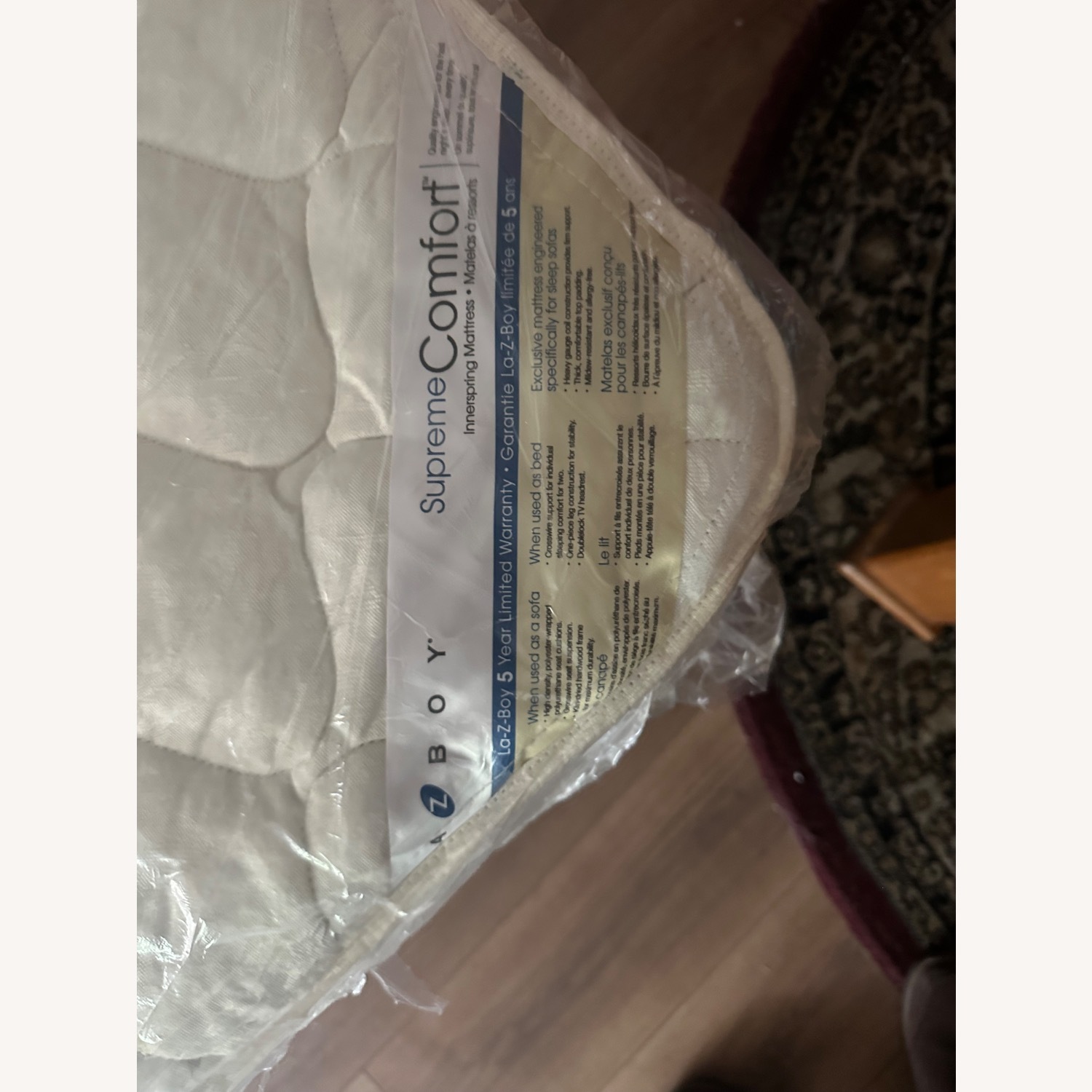 La-Z-Boy Dark Brown Leather Sleeper Sofa - image-3