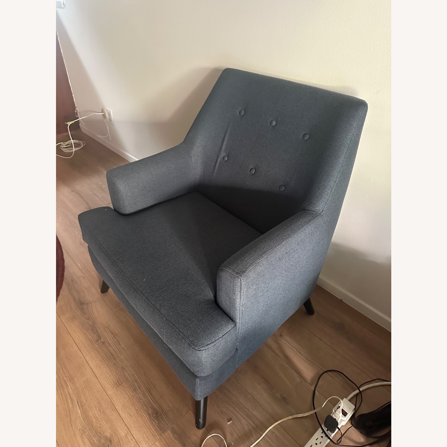 Living Spaces Celestino Blue Accent Chair - image-2