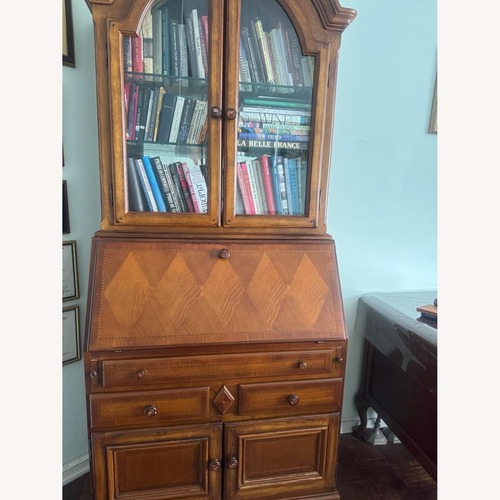 Used Julian Alexander Light Brown Wood Secretary Desk for sale on AptDeco