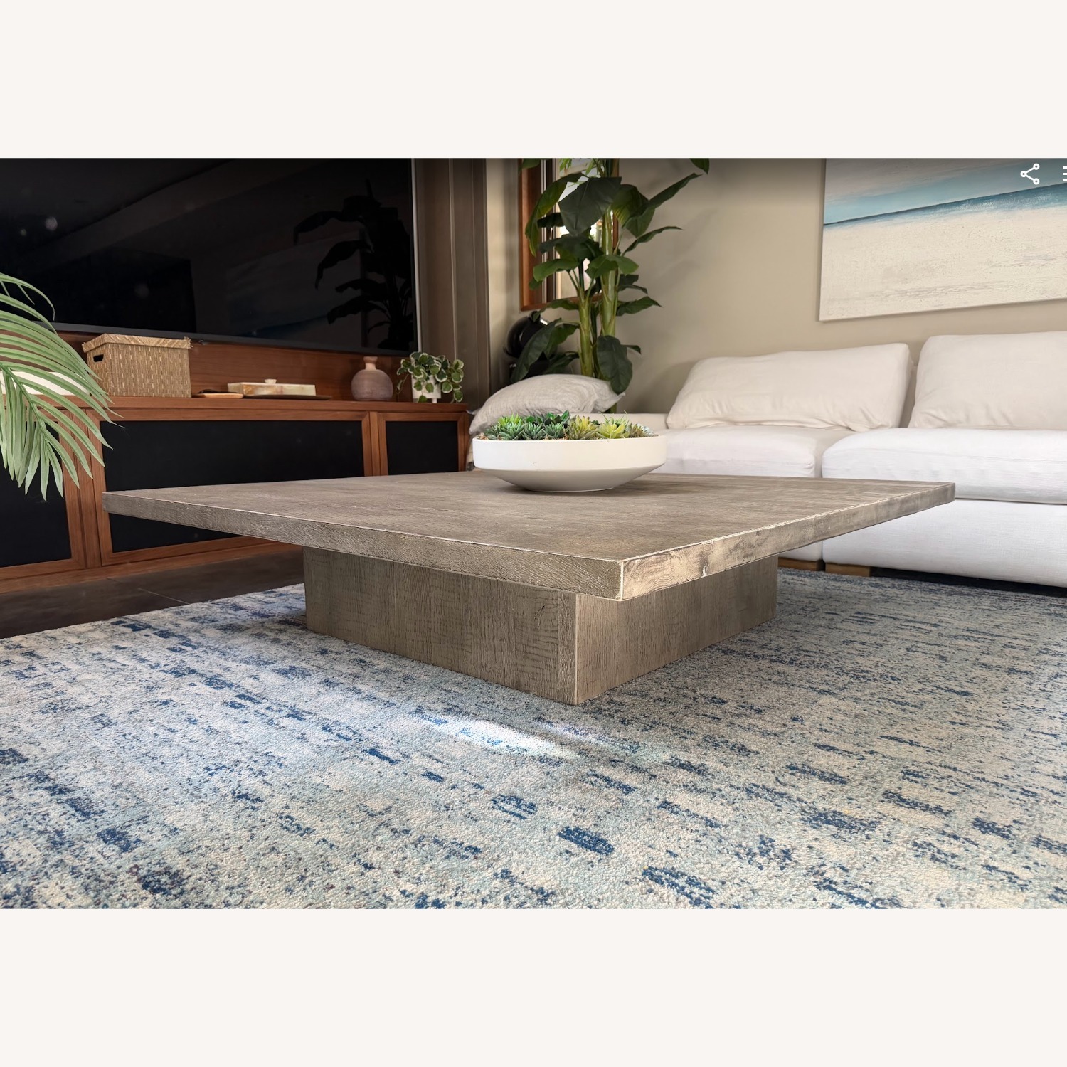 Restoration Hardware Coffee Table 60" Square - image-3