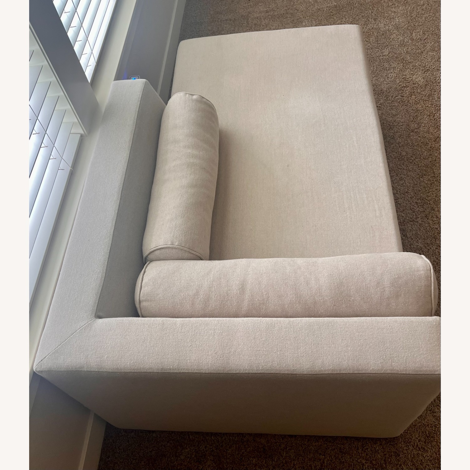 Vladimir Kagan Natural Fabric Chaise Lounge - image-3