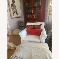 White Linen Armchair