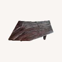 Andrianna Shamaris Dark Brown Wood Coffee Table