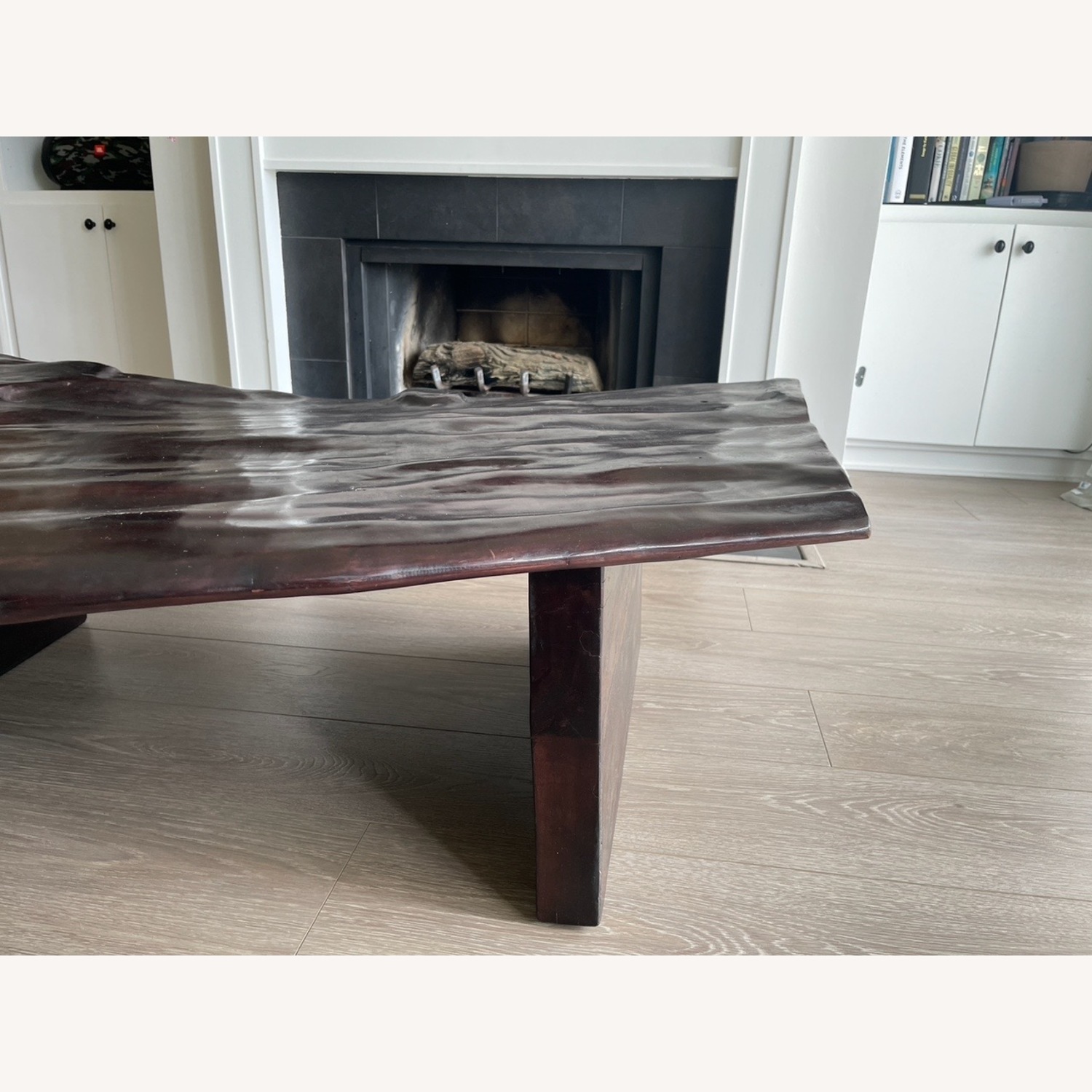 Andrianna Shamaris Dark Brown Wood Coffee Table - image-1