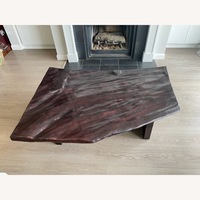 Andrianna Shamaris Dark Brown Wood Coffee Table