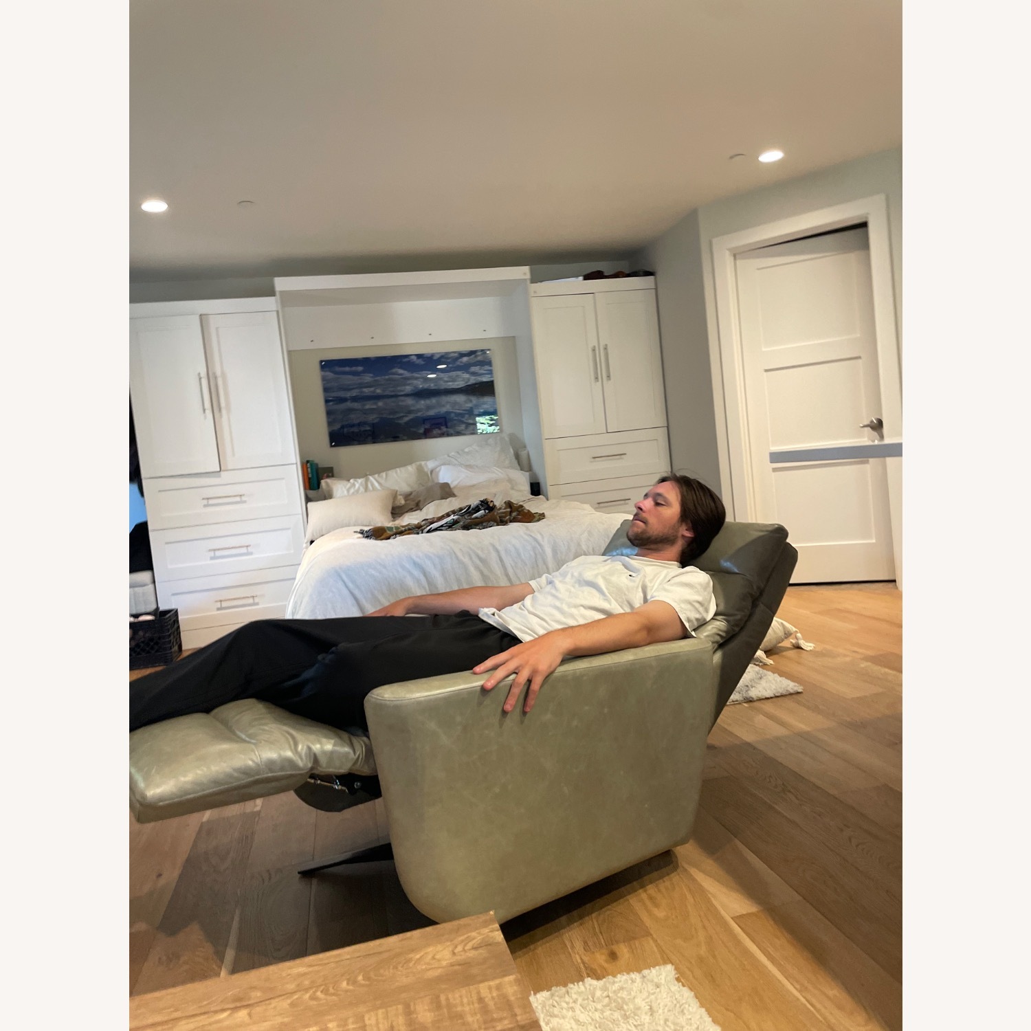 American Leather Comfort Solace Recliner - image-3