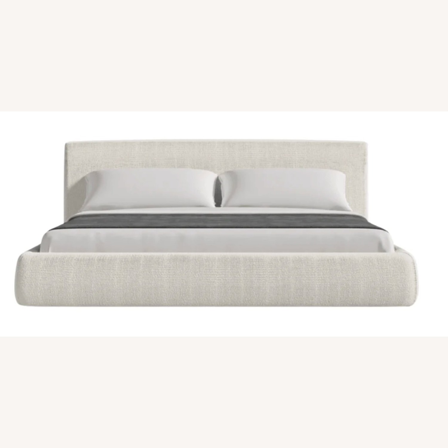 Rove Concepts White Boucle Queen Bed - image-0
