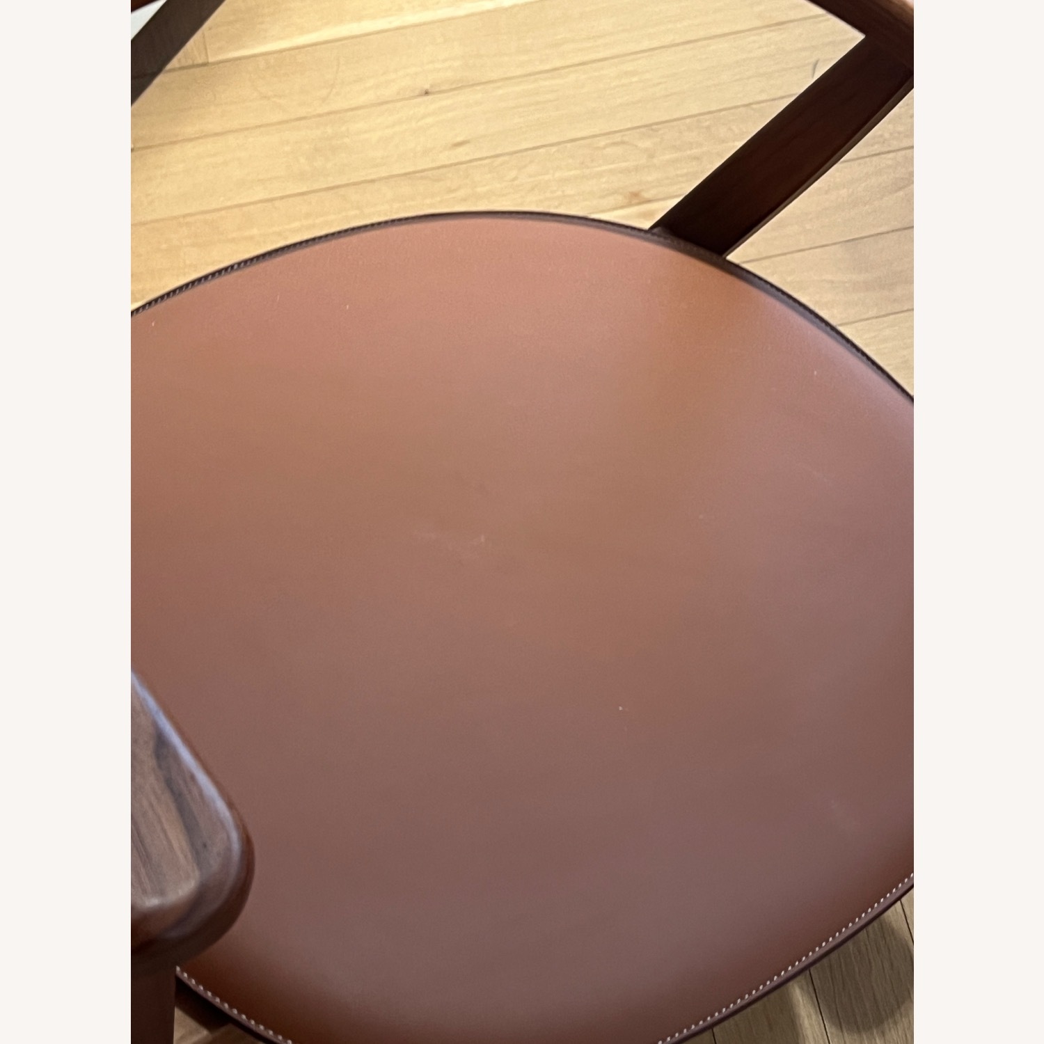 Hermes Metiers Light Brown Leather Armchair - image-9