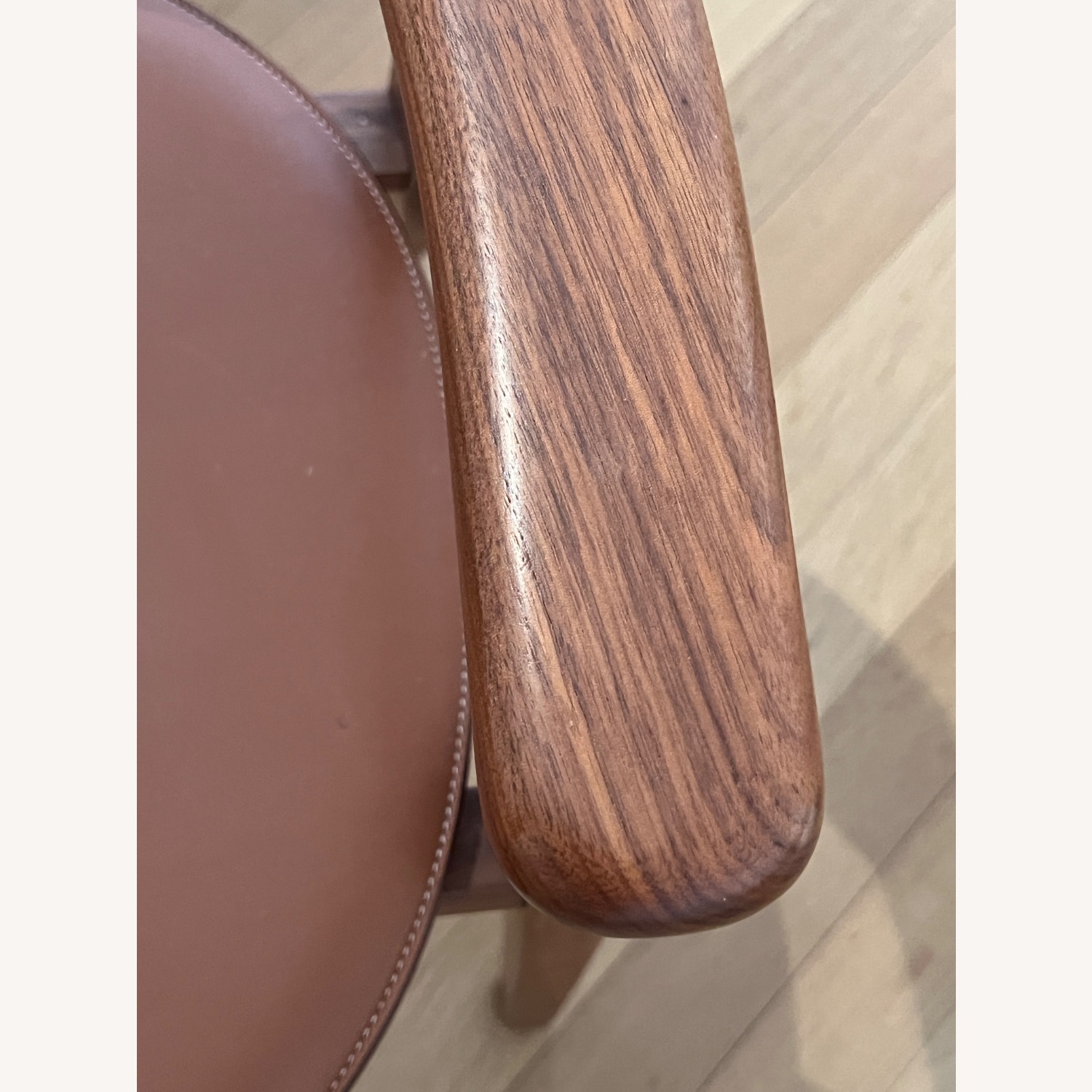 Hermes Metiers Light Brown Leather Armchair - image-7