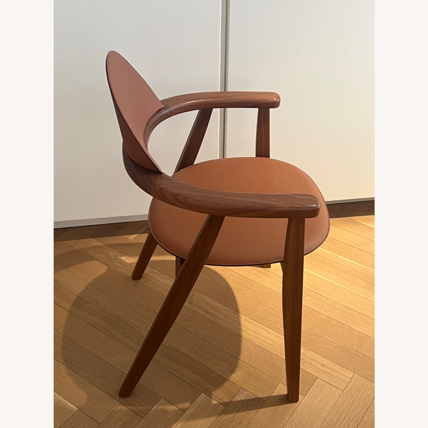 Hermes Metiers Light Brown Leather Armchair - image-2