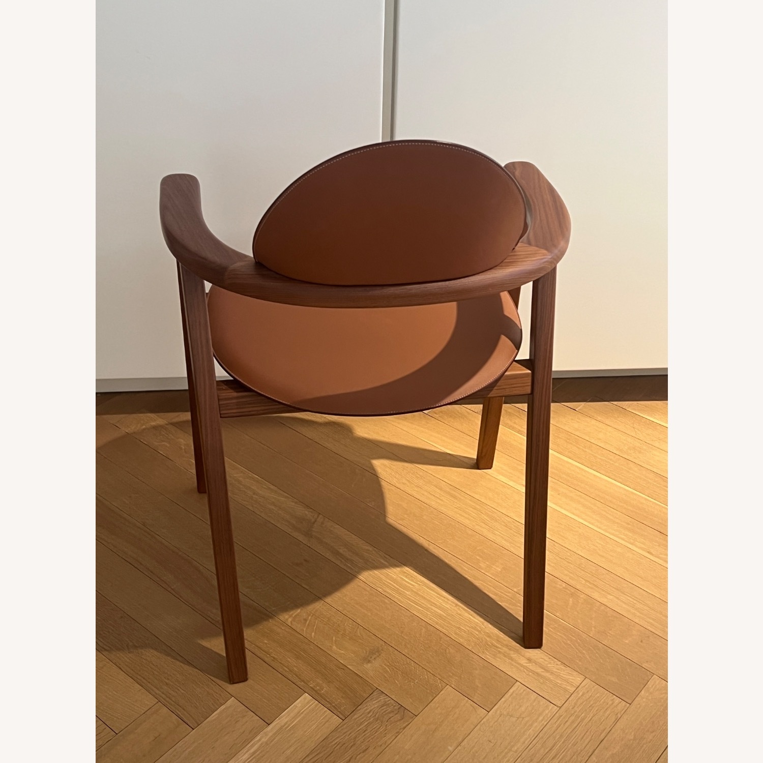 Hermes Metiers Light Brown Leather Armchair - image-3