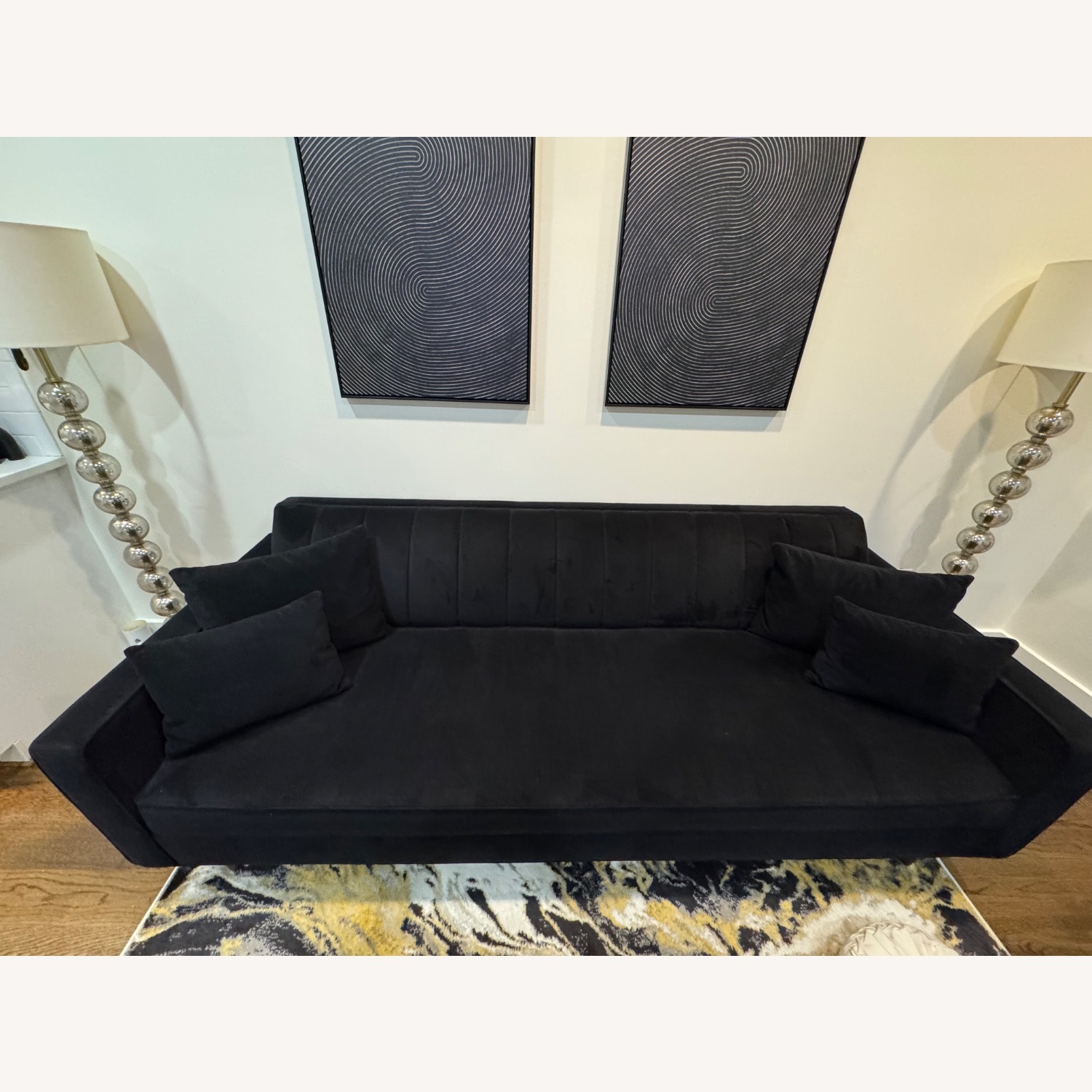 Scandinavian Designs Delphine Black Couch  - image-1