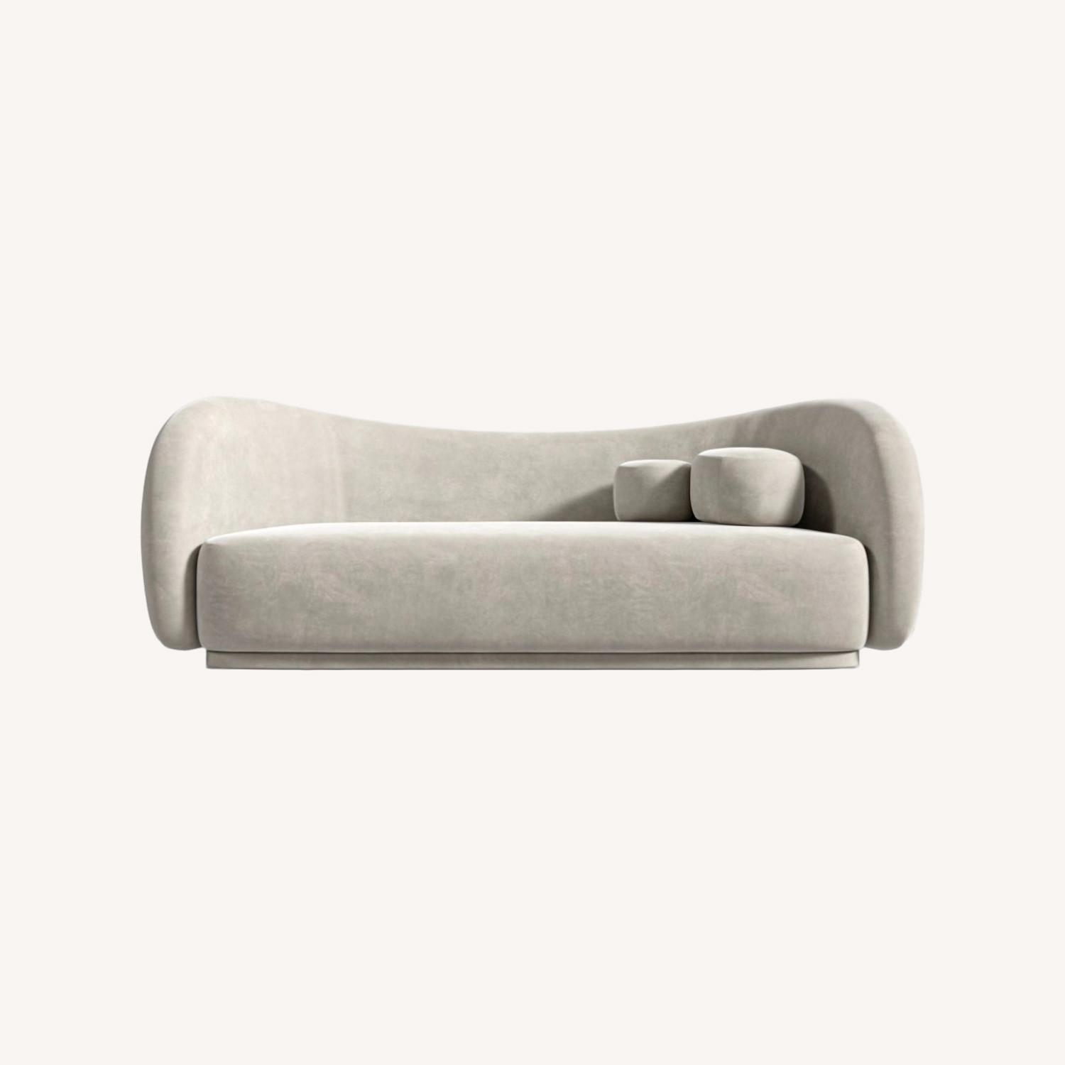 Rove Concepts Natural Velvet 3+ Seater Sofa - image-0