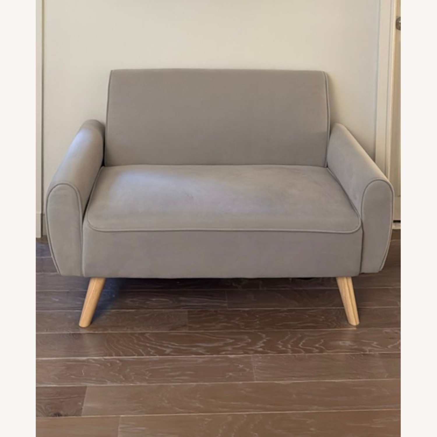 Amazon Vongrasig Small Modern Light Grey Sofa - image-1