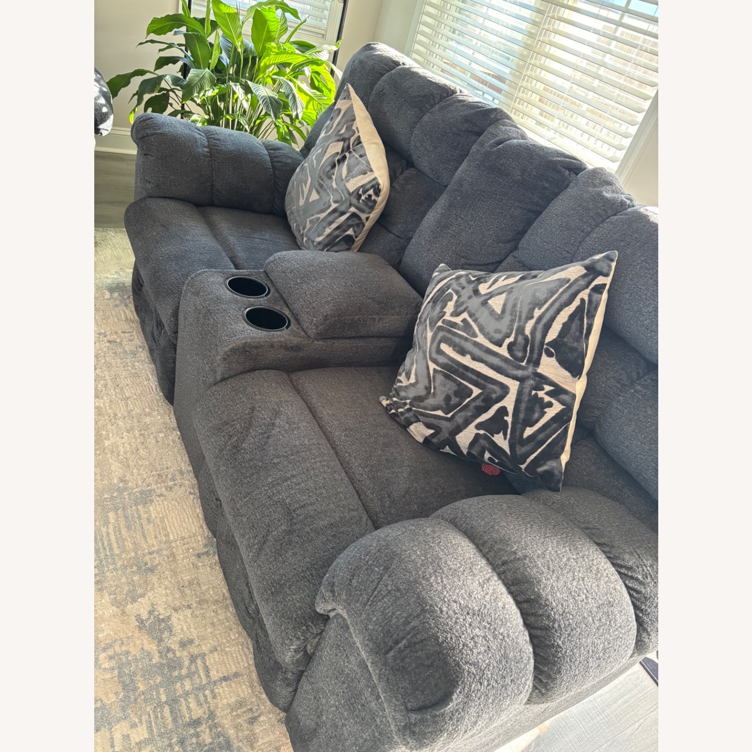 Ashley Fabric Loveseat - image-4