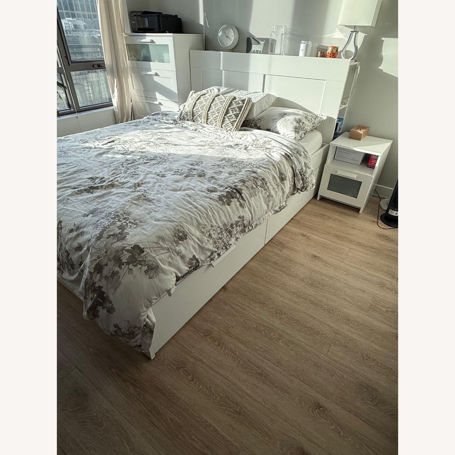 IKEA Brimnes White Queen Bed - image-3