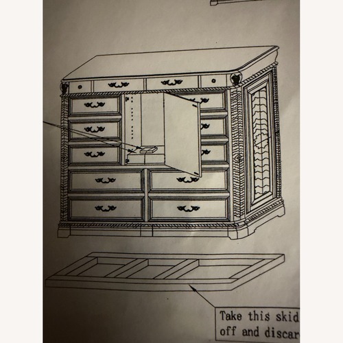 Used Aspen Home Dark Brown Dresser for sale on AptDeco