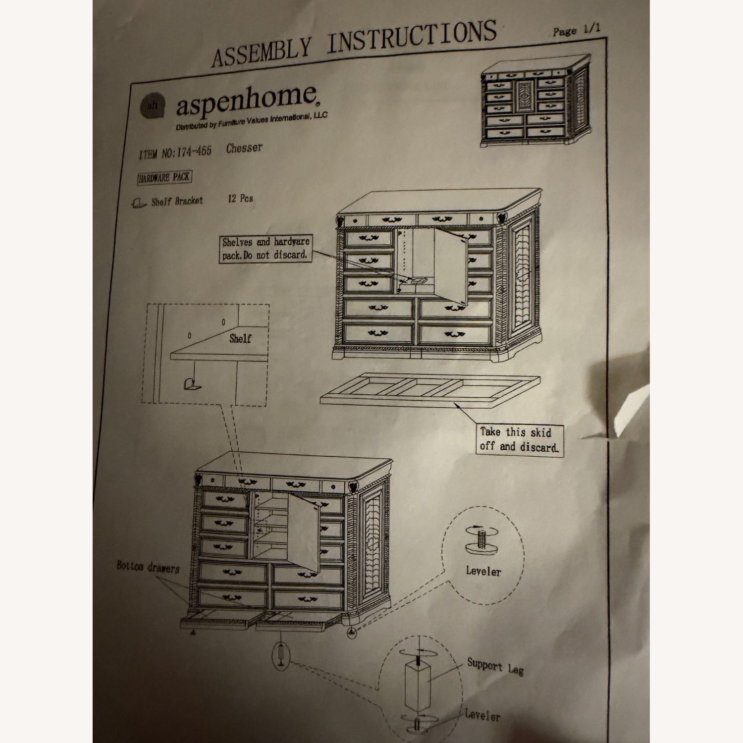 Aspen Home Dark Brown Dresser - image-2