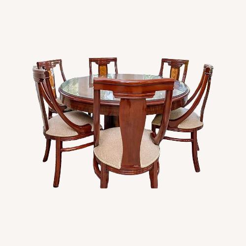 Used Taylor Made Custom Cherrywood Dining Room Set for sale on AptDeco