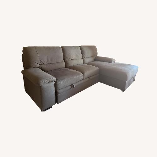Used Dark Gray Fabric 2 Piece Sectional for sale on AptDeco